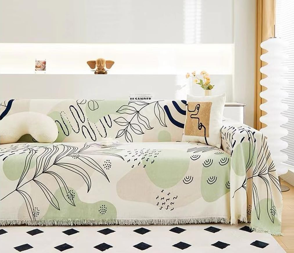 Super Soft Throws for Sofa and Couch – Forest Canopy Green