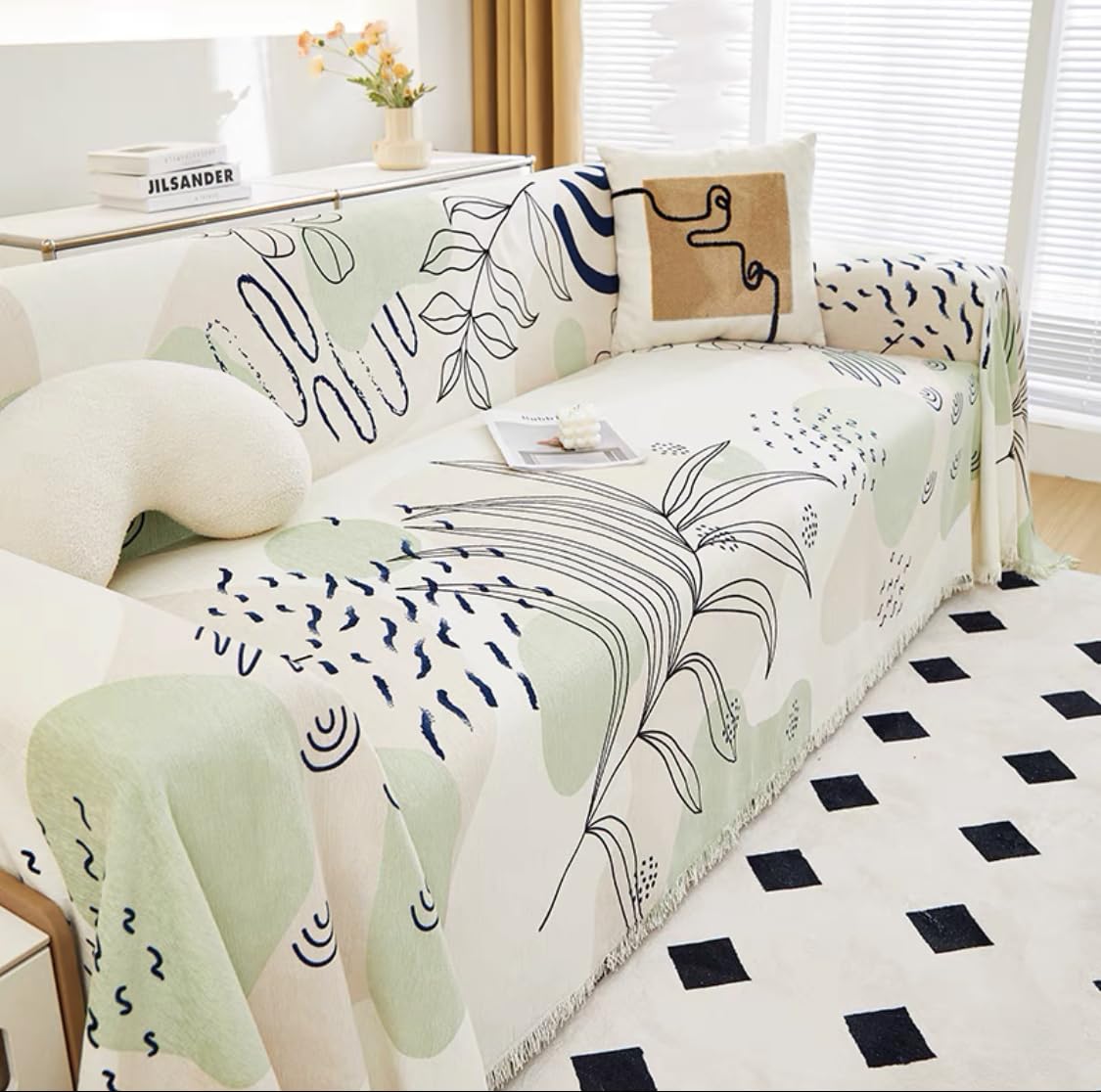 Super Soft Throws for Sofa and Couch – Forest Canopy Green