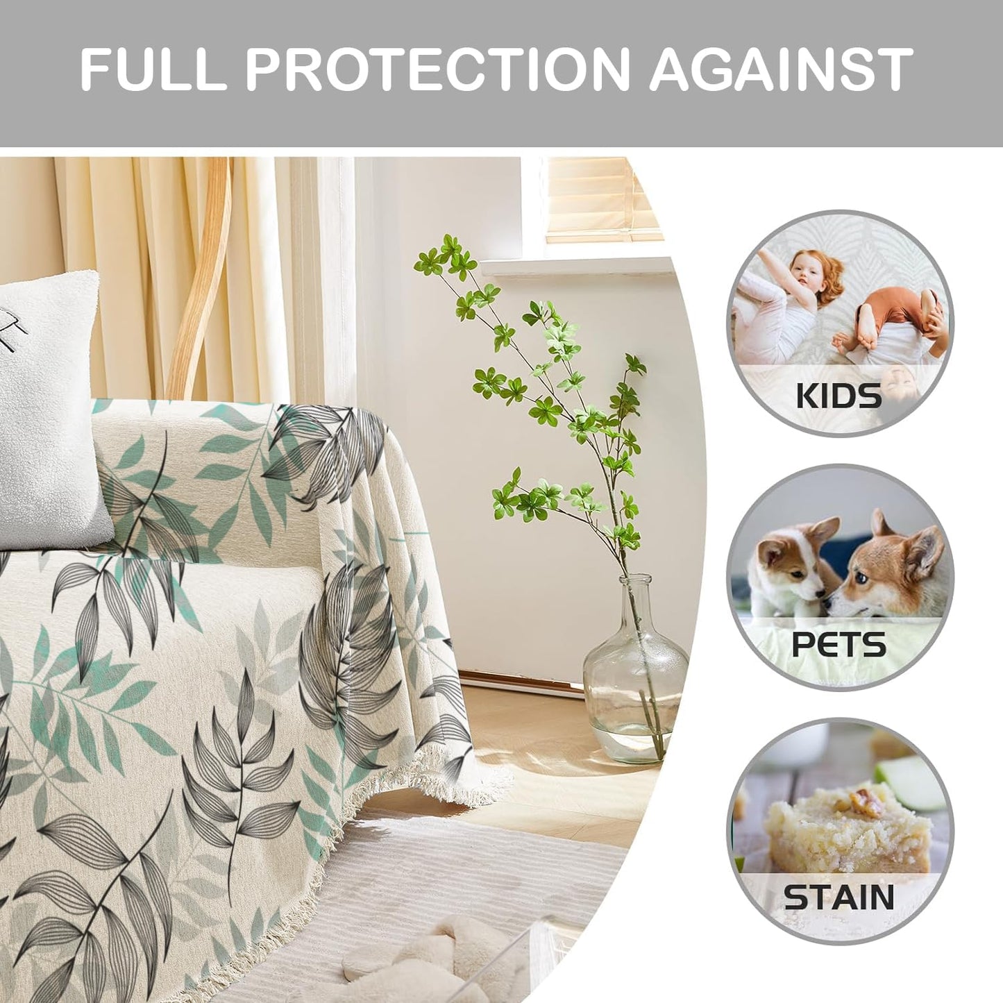 Super Soft Throws for Sofa and Couch – Tropical Oasis Green