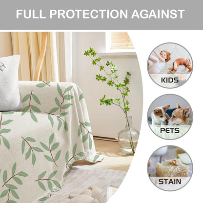 Super Soft Throws for Sofa and Couch - Emerald Fern Green