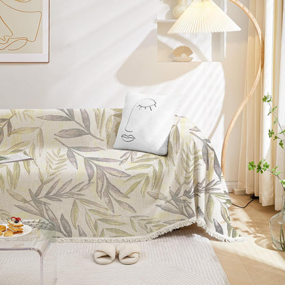 Super Soft Throws for Sofa and Couch – Forest Mosaic Green